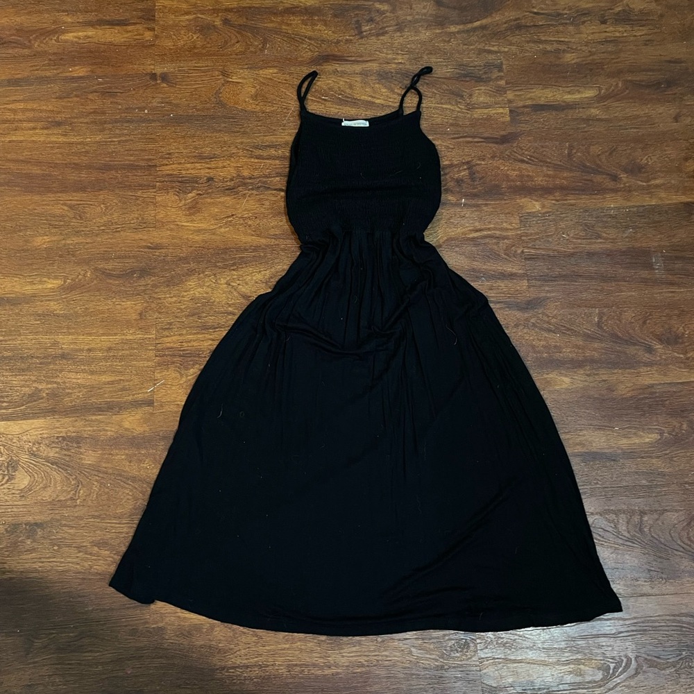 Black maxi dress